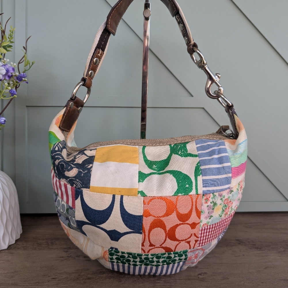 Coach Multicolor Patchwork Shoulder Bag - Picture 6 of 13